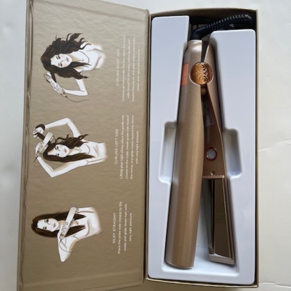 TYME Iron Pro 2-in-1 Hair Curler and Straightener. This comes w/box & sleeve